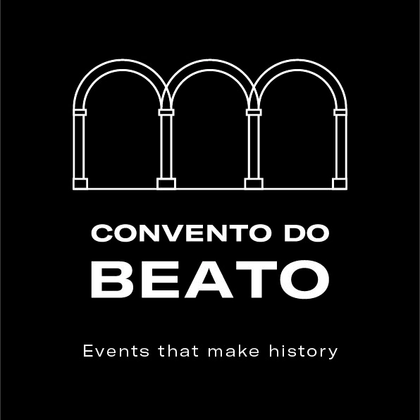 Convento do Beato - White on Black logo